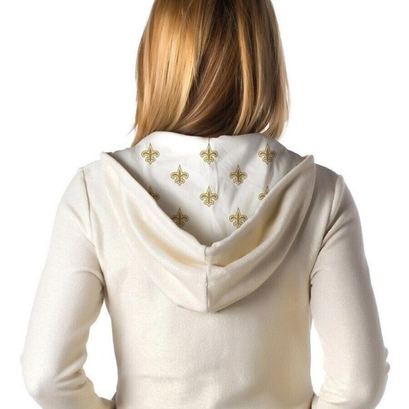 All-Sport Couture Womens NFL New Orleans Saints Play Action Hoodie New - Picture 2 of 8